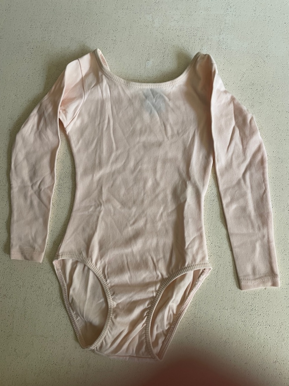 Capezio Girls' Long Sleeve Ballet Leotard in Light Pink